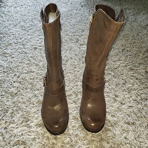 Born Maleri Taupe(ish) Color Mid-Calf Boot, 7.5